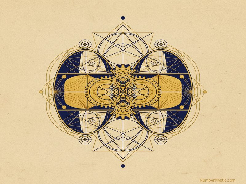 Two golden hexagons merging representing life path 6 and 6 compatibility