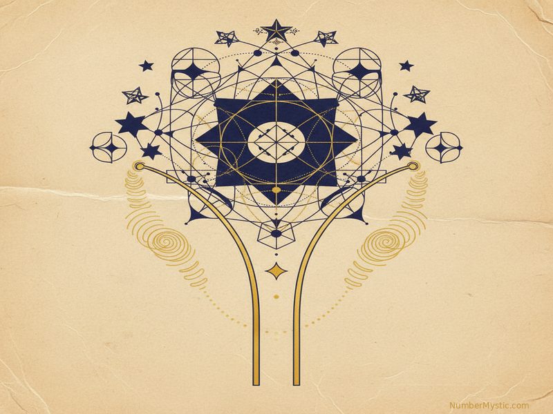 Mystical golden imagery representing life path number 11 energy