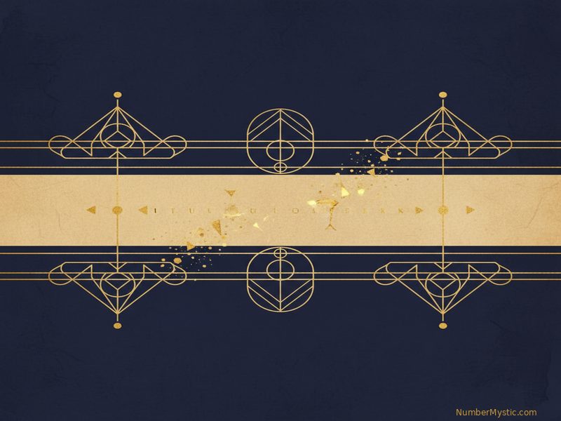 Mystical golden imagery representing life path number 11 energy