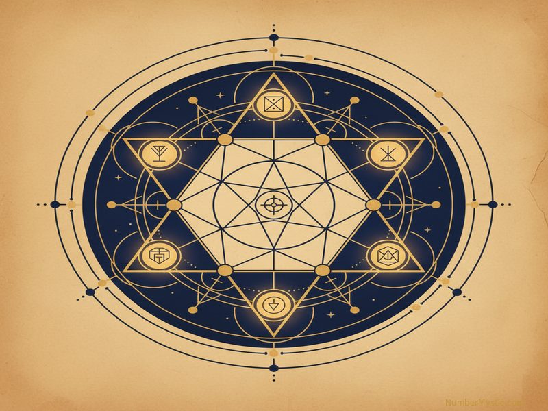 Golden scroll with star-shaped chart representing soul contract