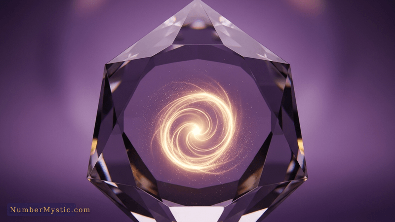 Luminous golden heart representing soul urge number energy
